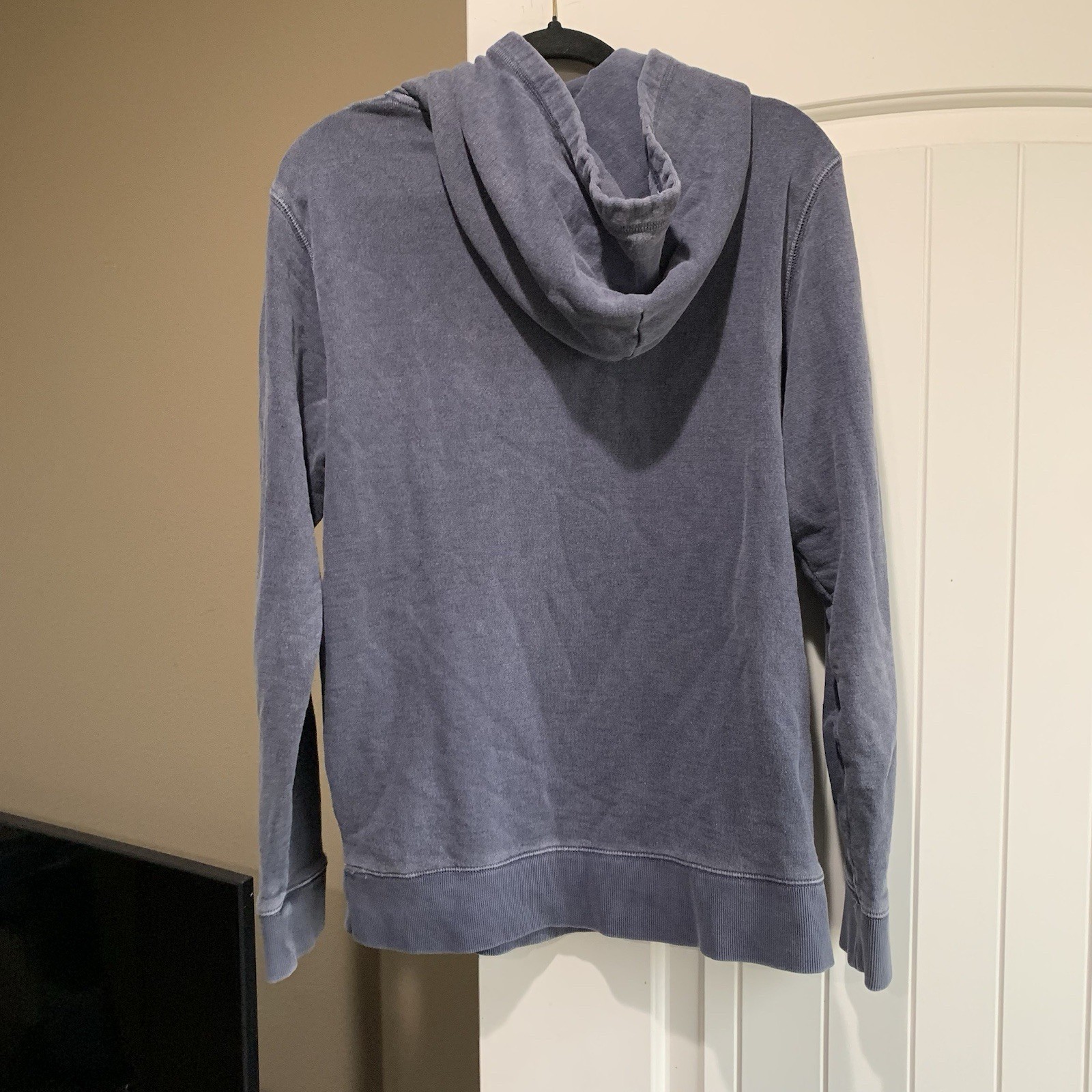 Outerknown Sur Snap Hoodie Men's Size Medium Blue French Terry Pullover Surf