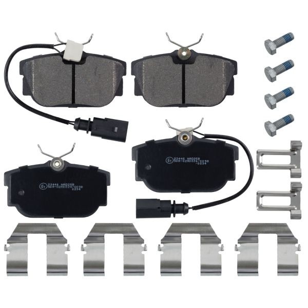 Fits FEBI FE16408 Brake Pad Set, disc brake FE16408 Brake pads set rear (with a