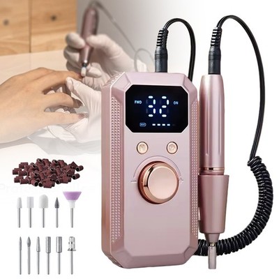 Nagelfeile Profi Elektrische Nagelfräser Set Pediküre Maniküre Set mit 11 Bits
