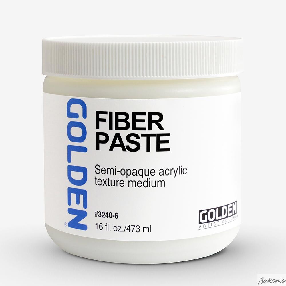 Golden Fibre Paste Acrylic Medium 473ml 16oz Textured Ground For Painting Washes