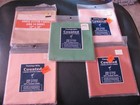 Counted Cross Stitch Fabric Lot of 5-12"x18", Green, Pink x 2, Beige, Brownish — photo 1
