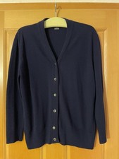 Walbusch Strickjacke Angora/Merinowolle GR.42/44 blau