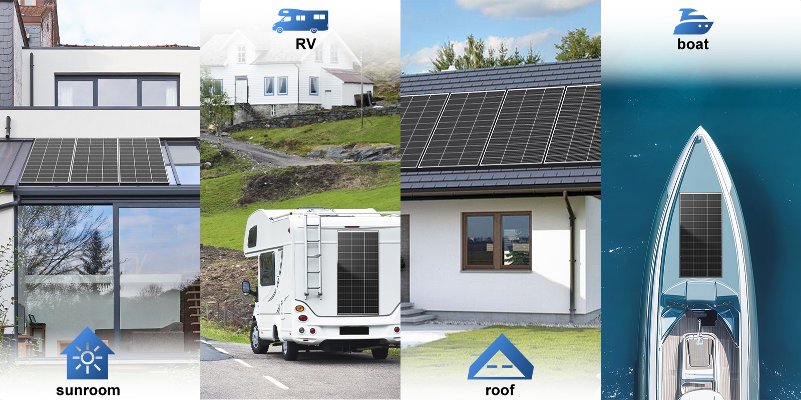 200W Bifacial Solar Panel 12V Mono 18BB High-Efficiency PV for Home/RV/Off-Grid