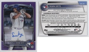 2025 Bowman Chrome Prospect Auto Purple Refractor /250 Sean Keys #CPA-SK Auto