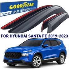 Side Window Deflectors Rain Guards for 2019-2023 Hyundai Santa Fe SHATTERPROOF