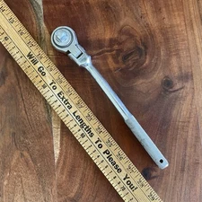 Unbranded 1/2” Drive 10.5” Chrome Steel Flex Head Ratchet