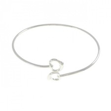 Autentico TIFFANY & Co. Bracciale doppio cuore aperto #230-000-132-0960