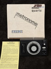 Franz XB700 Vintage Quartz I Metronome 1980s - Black - Flashing Light- Tested