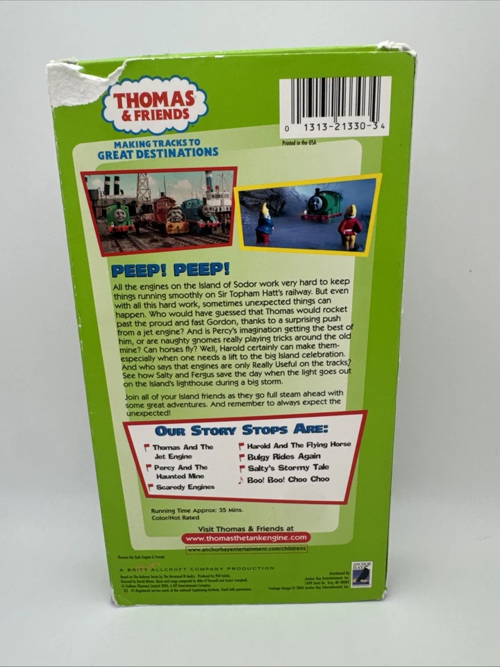 Thomas & Friends Thomas and The Jet Engine Other Adventures VHS Tape 2004 RARE - Image 2 of 4