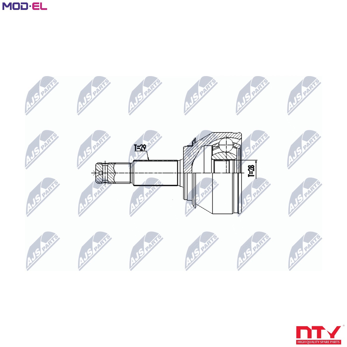 JOINT KIT DRIVE SHAFT NPZ-NS-098 FOR NISSAN QASHQAI/II/SUV X-TRAIL/III 1.6L