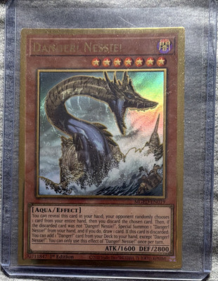 Konami Danger! Nessie! Premium Gold Rare 1st Edition Effect ATK 1600 DEF 2800