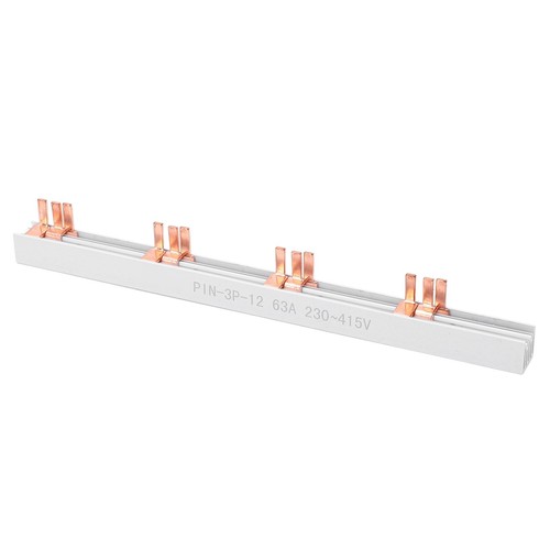 PIN TYPE Copper Busbar 3P 12 Way 63А PVC Good Conductivity For Circuit Break SAL - Photo 7/22