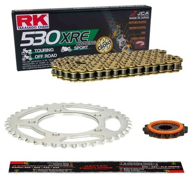 Kettensatz Kawasaki ZZR 1100 (ZXT10D) 95-01, RK EXTRA verstärkt GOLD, Silent