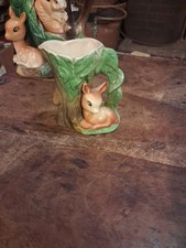WITHERNSEA  EASTGATE HORNSEA FAUNA DEER  BAMBI POTTERY JUG 4 Inches 