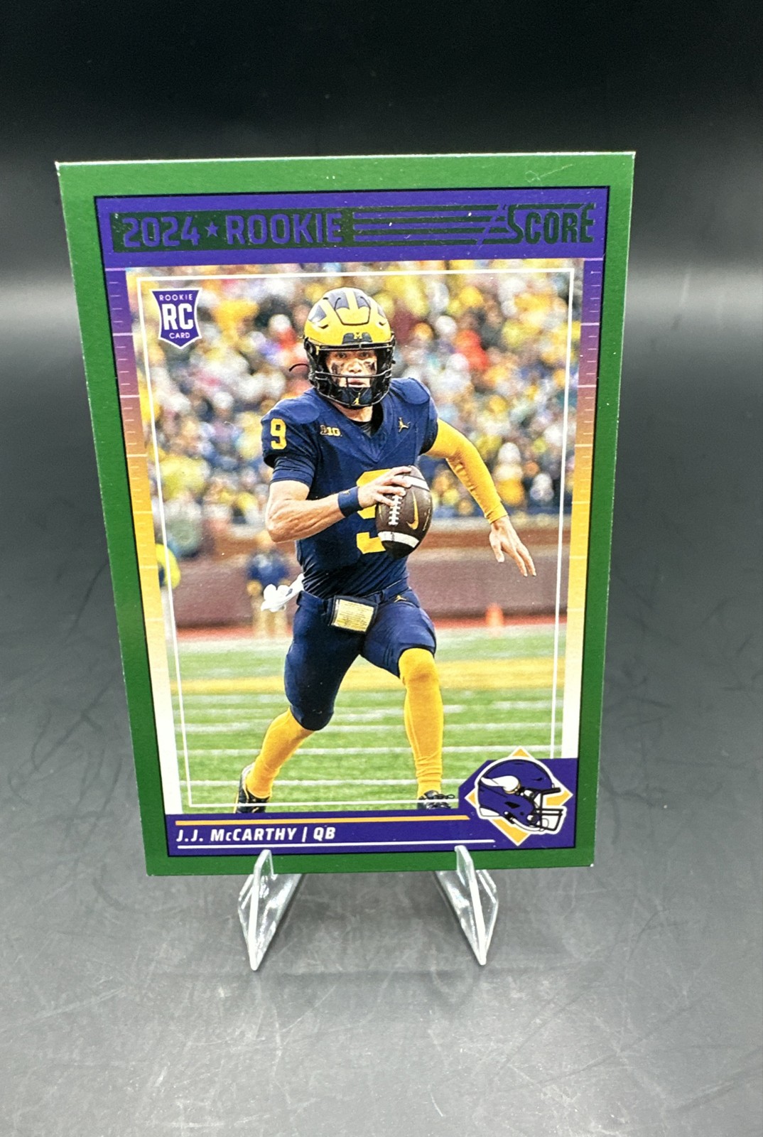 2024 Score - Rookies J.J. McCarthy #304 Green (RC)