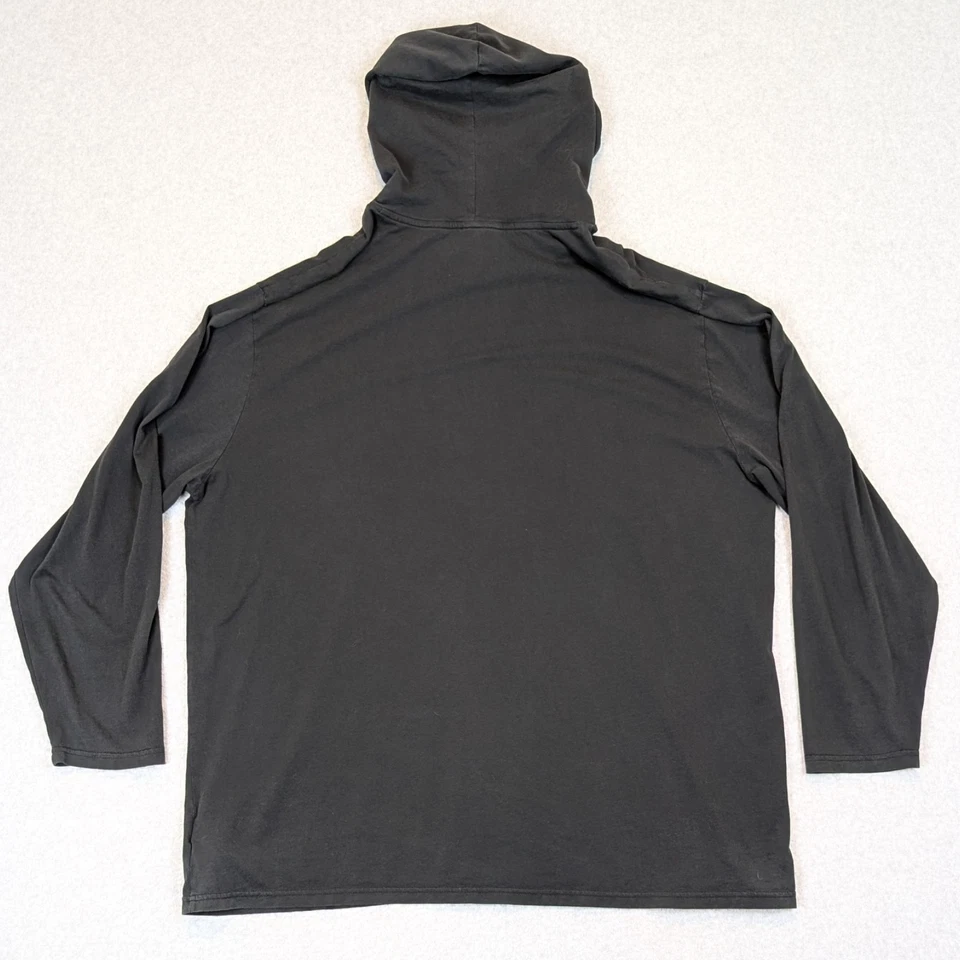 Polo Ralph Lauren Jersey Hooded T-Shirt Mens 2XB Black Lightweight Hoodie Cotton - Image 3 of 4