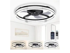 Ceiling Fans with Lights and Remote, Stepless Color Temperature Change and 6...