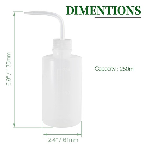 2Pcs Plastic Wash Bottle 250ml Plant Squeeze Bottle, Wash Squirt Bottle, Succ... - Picture 2 of 7