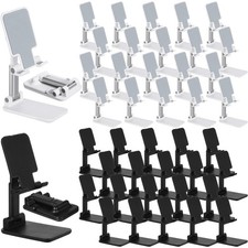 48 Pcs Cell Stand Desk Table Adjustable Angle Height Stand Foldable Portable ...
