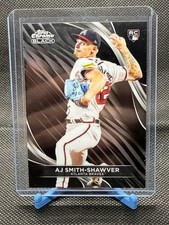 2024 Topps Chrome Black, AJ SMITH-SHAWVER, ROOKIE CARD, #16, BRAVES. rookie card picture