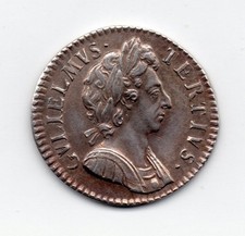 1698 Silver Proof Farthing, William III laureate and draped bust