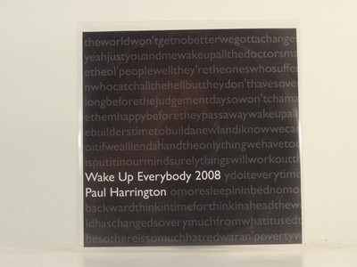 PAUL HARRINGTON WAKE UP EVERYBODY 2008 (H1) 1 Track Promo CD Single including Pi