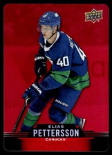 2020-21 Upper Deck Tim Hortons Red Die Cut Elias Pettersson Vancouver Canucks