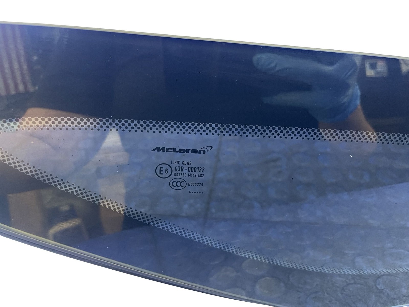 2020 2021 2022 2023 2024 2025 2026 MCLAREN GTS REAR RIGHT QUARTER WINDOW GLASS