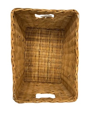 New IKEA TRUMMIS Rattan Handmade Basket 25x35x20 cm (9 ¾x13 ¾x7 ¾ 