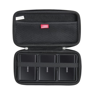 Hermitshell Hard Travel Case for Samsung T7 / 3 hard drives, Black 