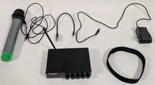 Fifine M-K036 UHF Dual Channel Wireless Microphone Set w/ Receiver  1 Mic M103