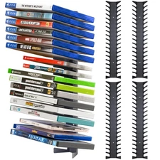 Funturbo Video Game Storage Wall Mount Game Case Holder, Metal Wall Mounted M...