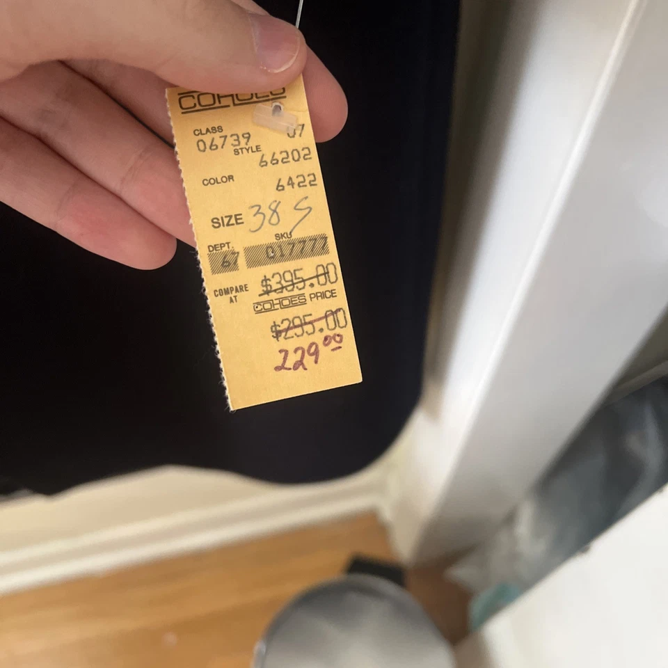 100% Wool Pierre Cardin Vintage Mens Coat Double Breasted Overcoat Belted NEW - Image 3 of 4