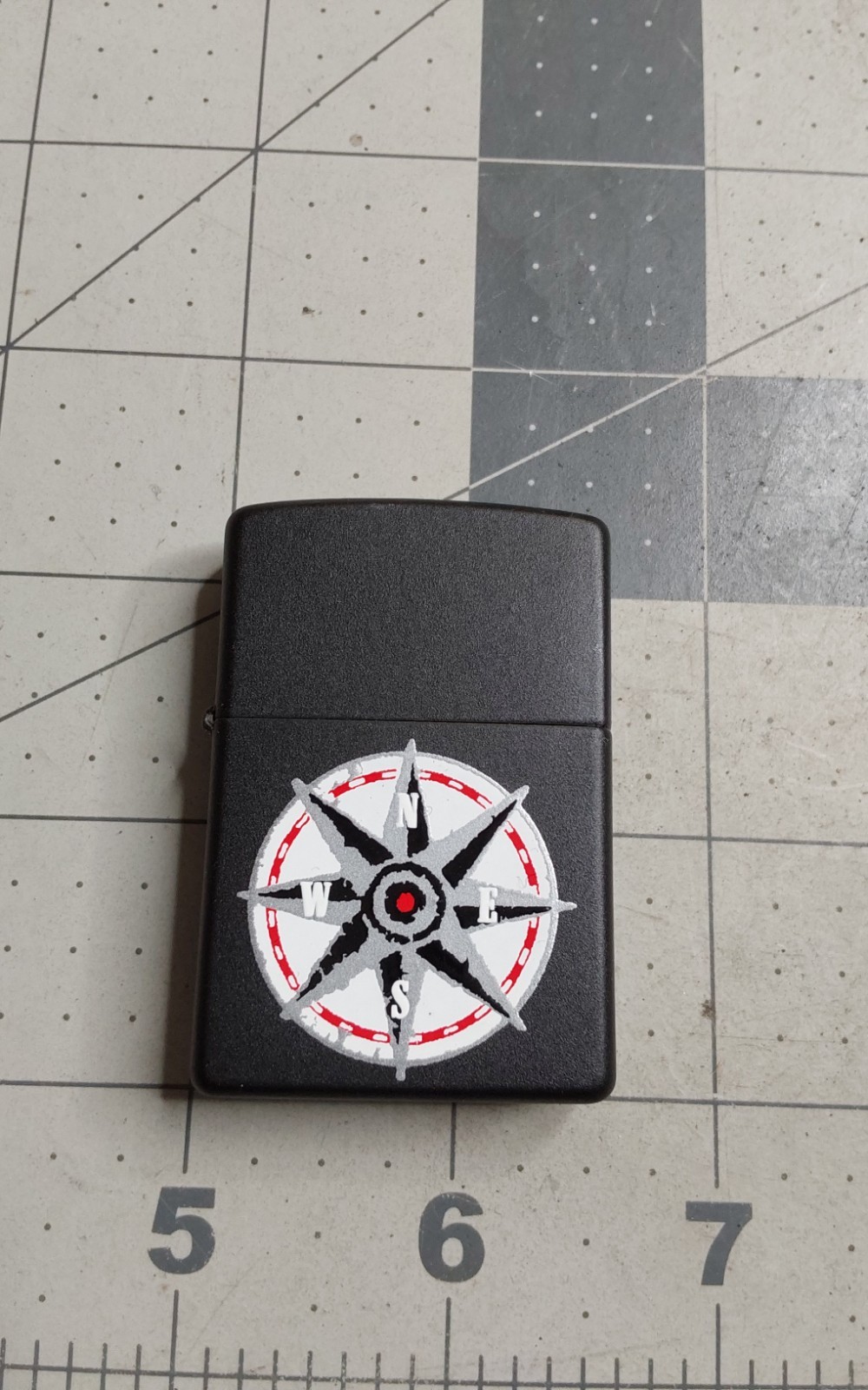 1997 Zippo UNUSED UNFIRED w Orange Sticker NSWE Compass Ligh