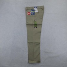 Dickies Boys Flex Pants 12 Beige Slim Fit Tapered Leg Easy Care School New