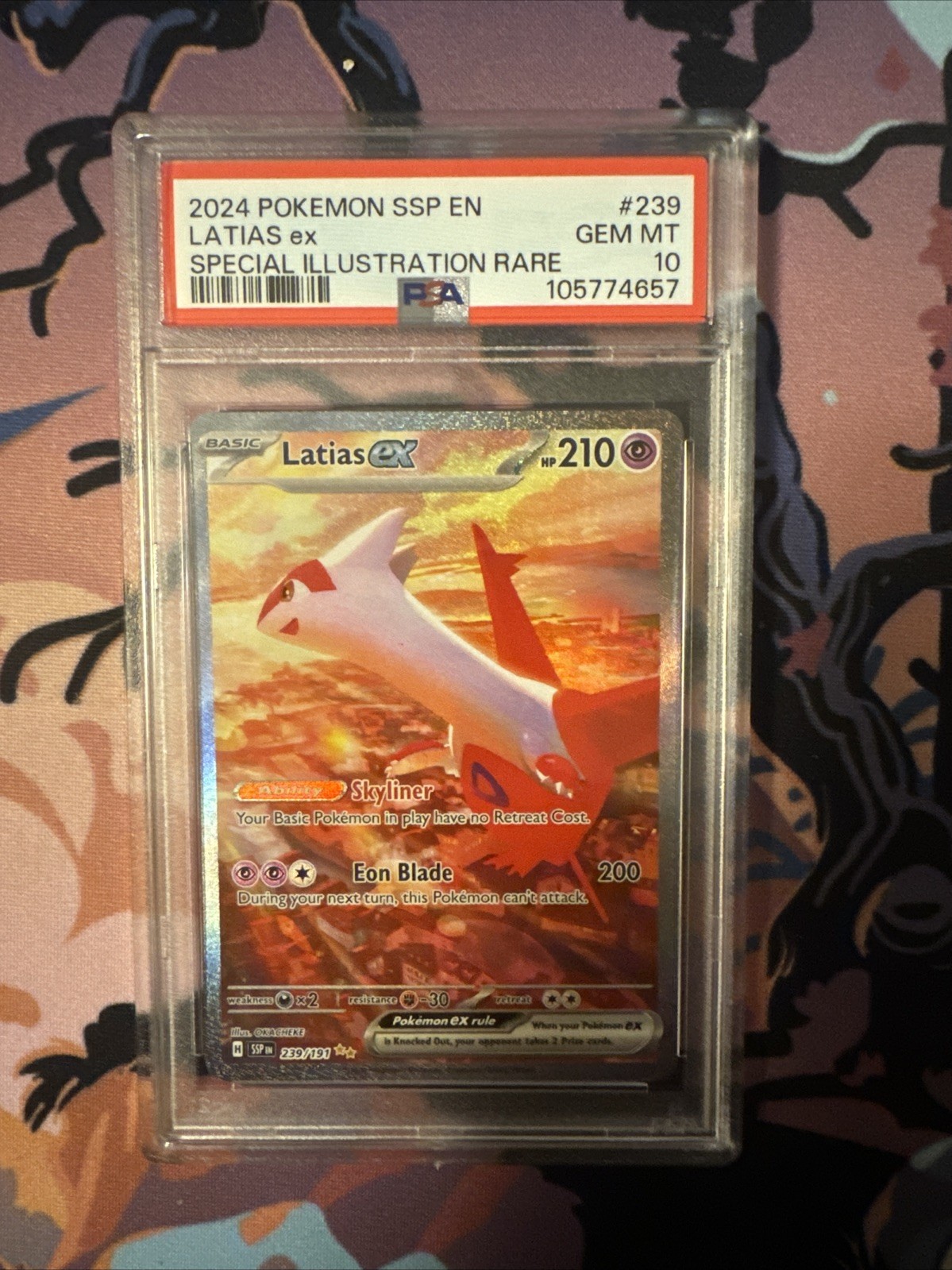 Latias ex 239/191 PSA 10 SIR Surging Sparks SSP Pokemon Card GEM MINT