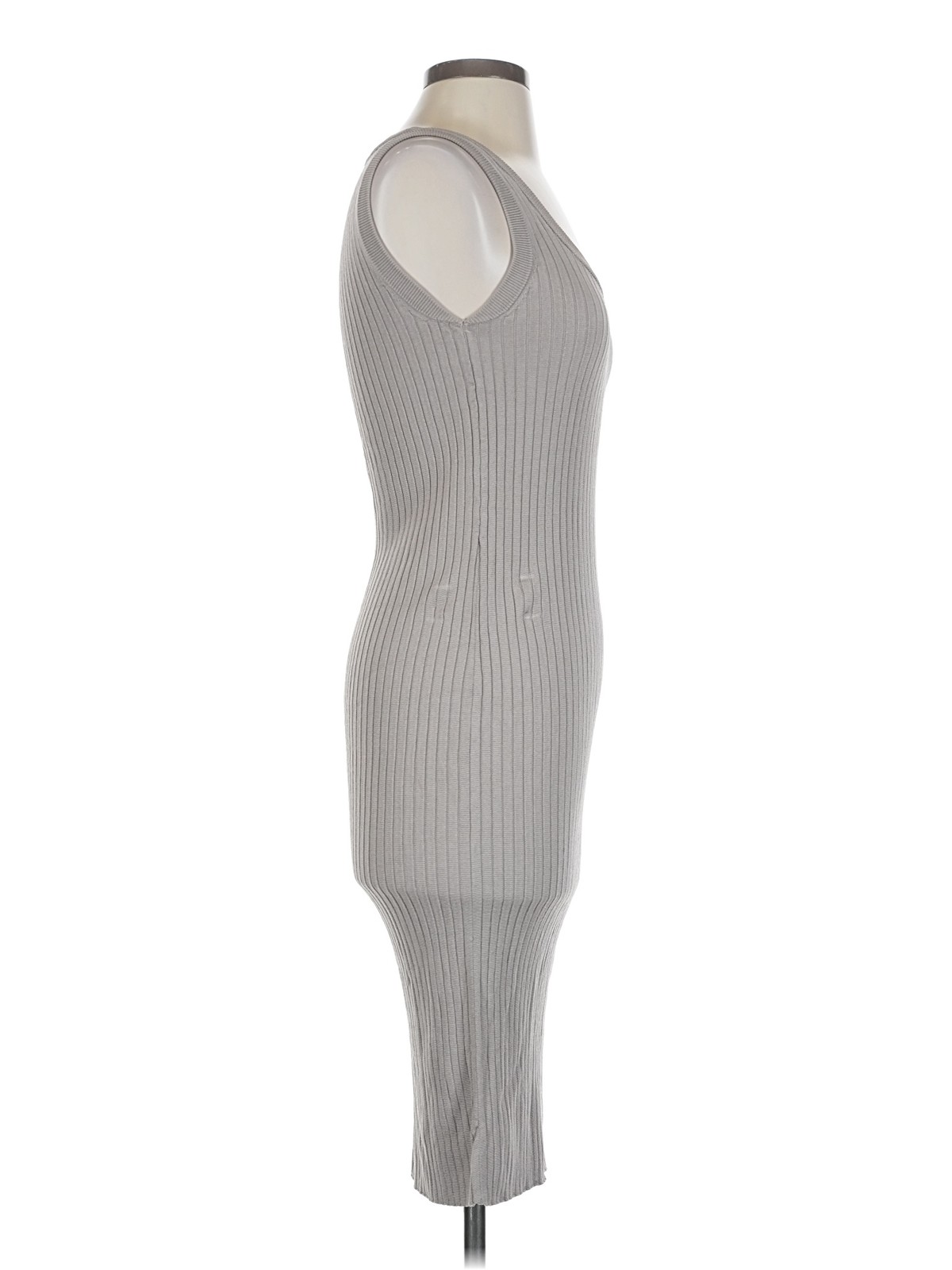 H&M Women Gray Casual Dress S thumbnail 3