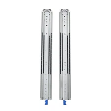 24" Locking Drawer Slides 500lb Heavy Duty Ball Bearing Full Extension With Lock