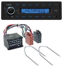 Autoradio USB VDO AUX 1DIN MP3 per BMW Serie 3 E30 E36 87-00 Serie 5 E34 88-96