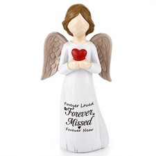 Sympathy Gift for Loss of Loved One - Hand-Painted Angel Figurine Statue 5.7"...