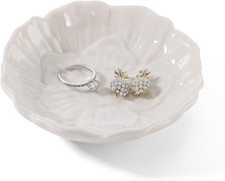 Flower Ring Dish Holder,Jewelry Dish Tray,Small Trinket Tray,Jewelry Plate Bowl,