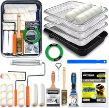 King Origin 20 Piece Paint Roller Kit, Paint Roller Covers 9-inch & 6-inch, Pain