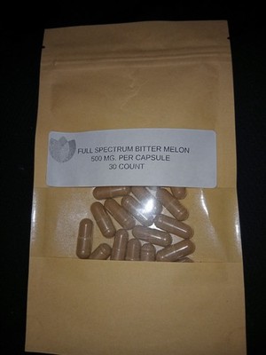 FULL SPECTRUM BITTER MELON ~ 30 COUNT~500 MG PER 1 VEGAN CAP~BLOOD SUGAR SUPPORT