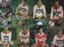 9 VfB Stuttgart orig sign Fussball Autogramm Karten aus Sammlung alt Fund rar Ak