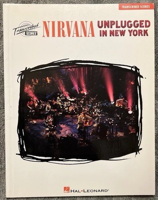 Nirvana Unplugged Transcribed Scores guitar tab book bass drums Hal Leonard