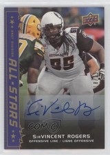 2016 Upper Deck CFL All-Stars Auto SirVincent Rogers #148 Auto 0h1