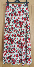 M&S Floral Maxi Column Skirt UK 10/12/16 Reg