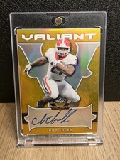 2018 Leaf Nick Chubb VALIANT ROOKIE GOLD AUTO /10! SSP! 💎