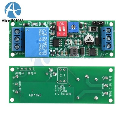 DC 4-30V Power Adjustable Delay Relay Timer Control Module Trigger Delay Switch 
