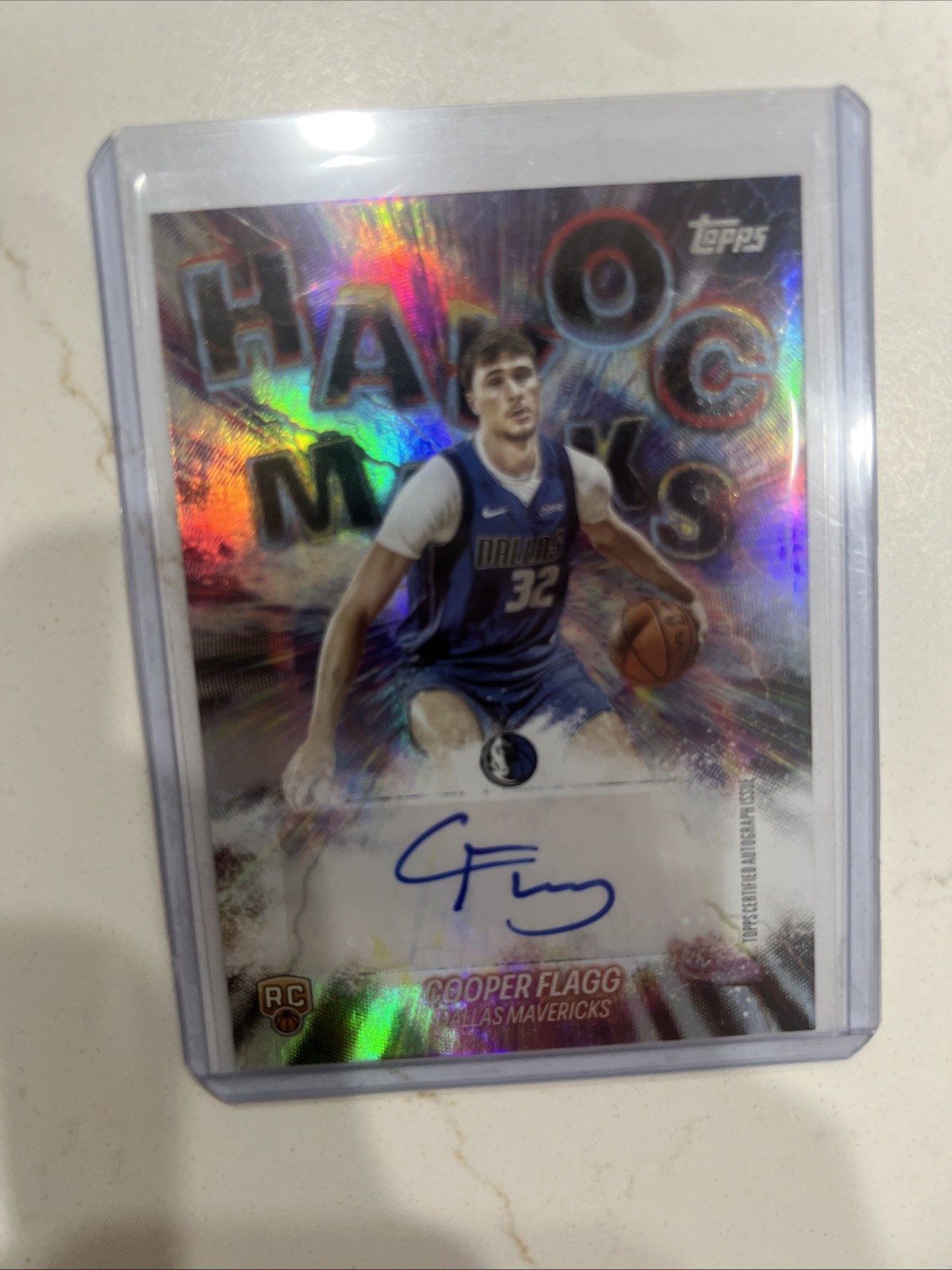 2025-26 Topps - Havoc Marks Cooper Flagg #HM-CF Rainbow Foilboard (AU, RC)